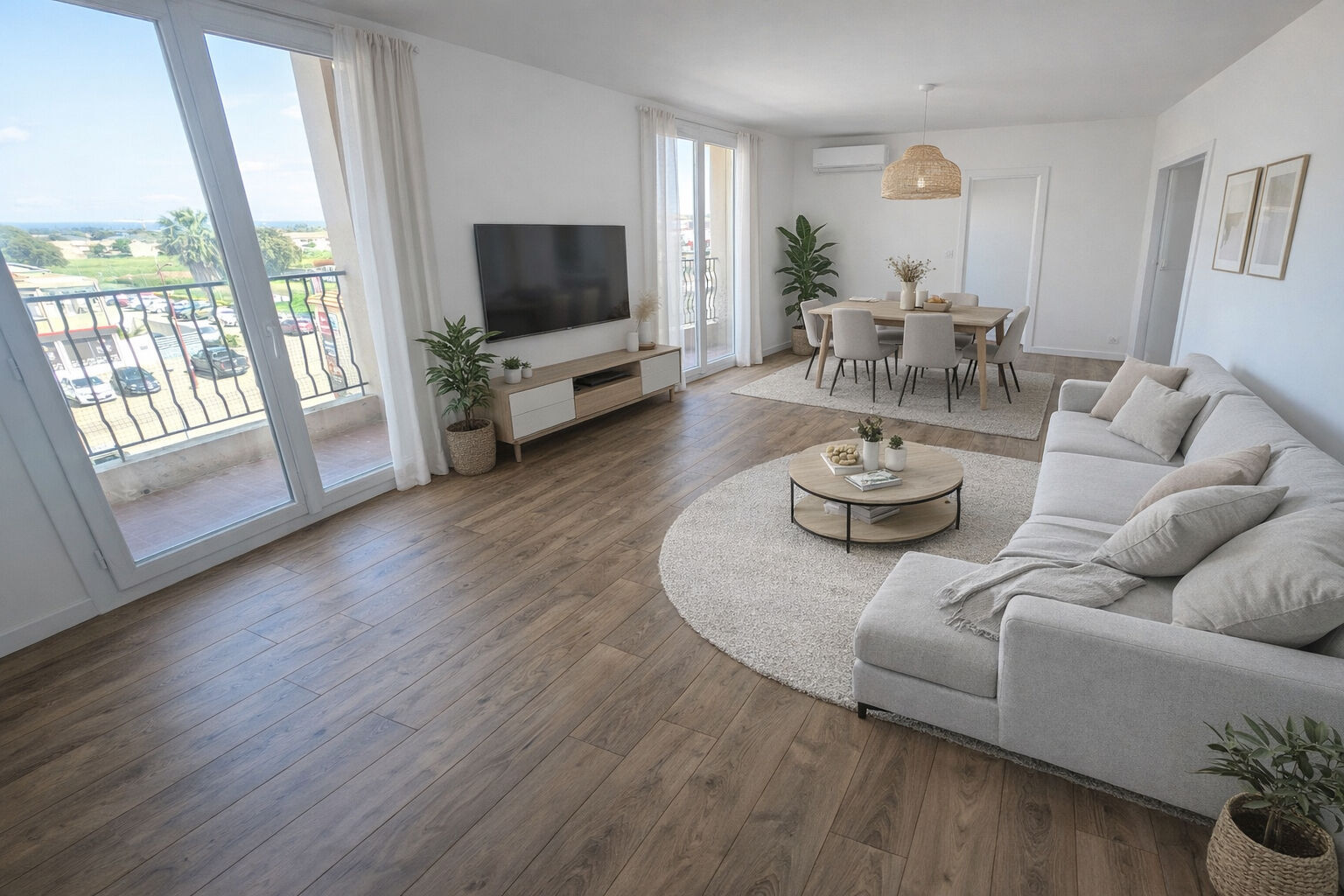 Salon vue mer — home staging